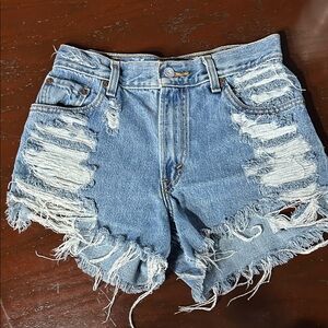 Levi’s | Distressed Denim Shorts